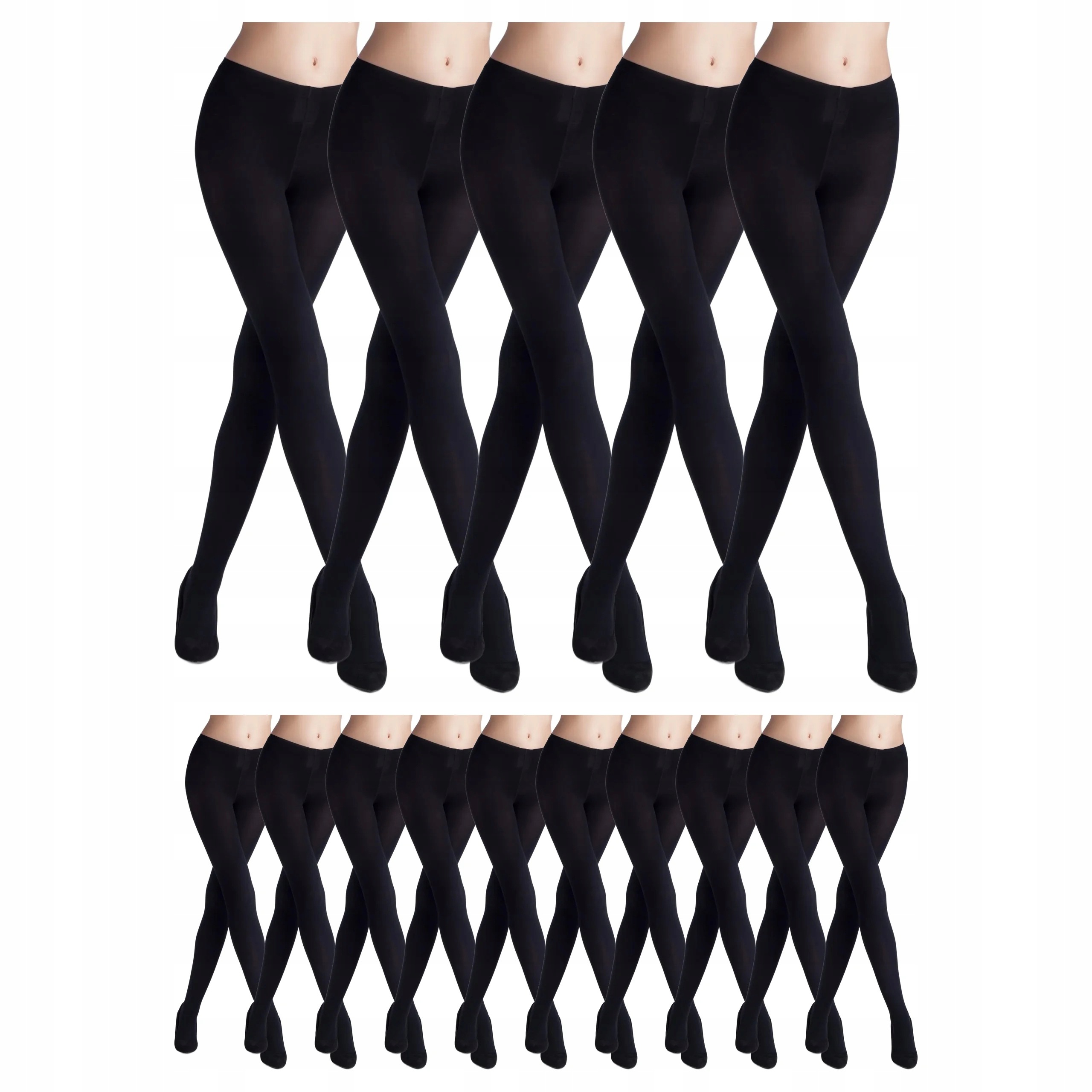 15x neprůhledné Punčocháče Cover 100 den Marilyn Nero 5-XL