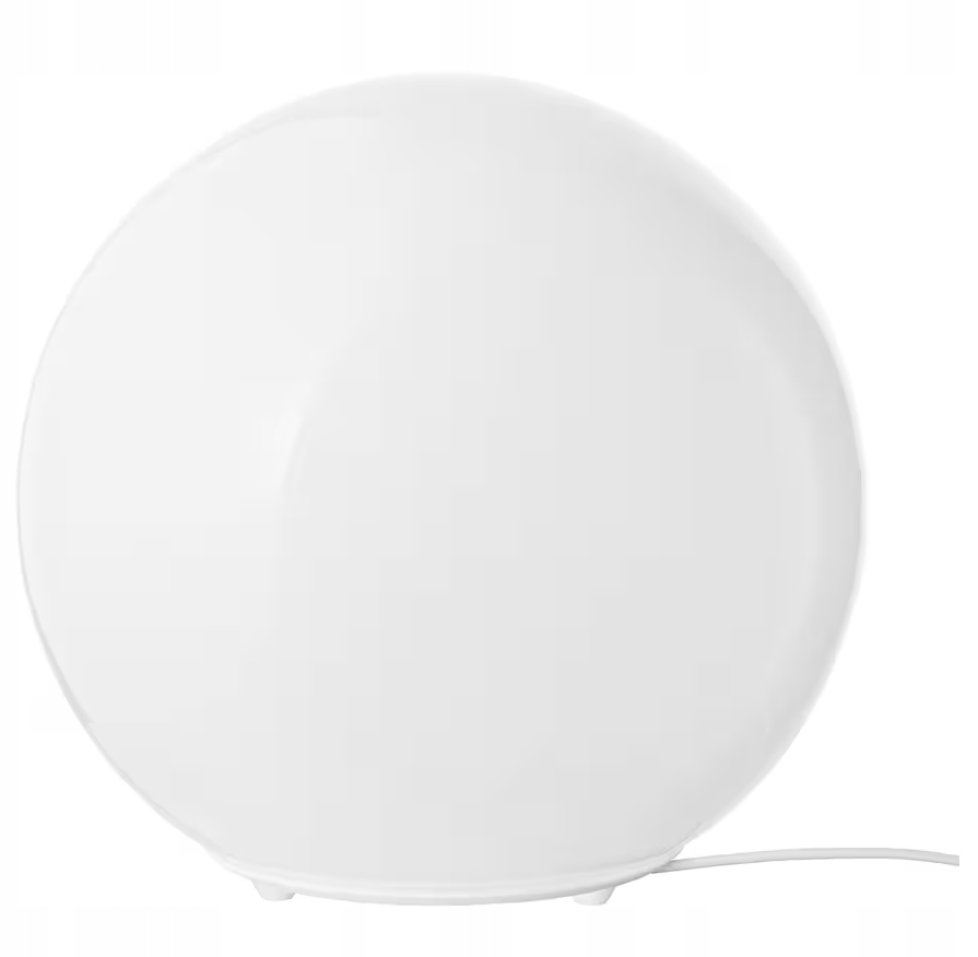 Ikea Fado Lampa Stołowa Klosz Szkło Biały 25 cm