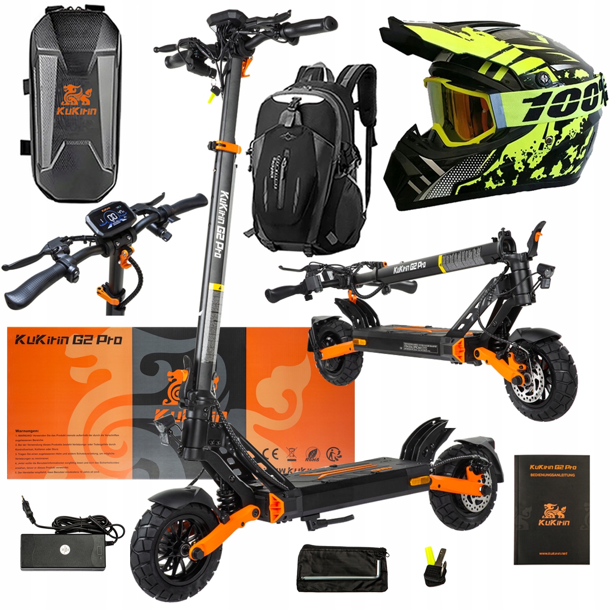 Pojazd Elektryczny KuKirin G2 Pro Abe 500w 48V 15.6AH 65KM 25KM/h +Dárek