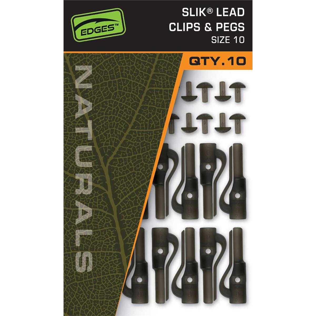 Fox Naturals Slik Lead Clips and Pegs bezpieczne klipsy roz. 10