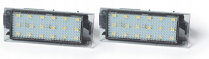 PODŚWIETLENIE LED TABLICY REJESTRACYJNEJ REJESTRACJI RENAULT Master II III Producent części MegaLED