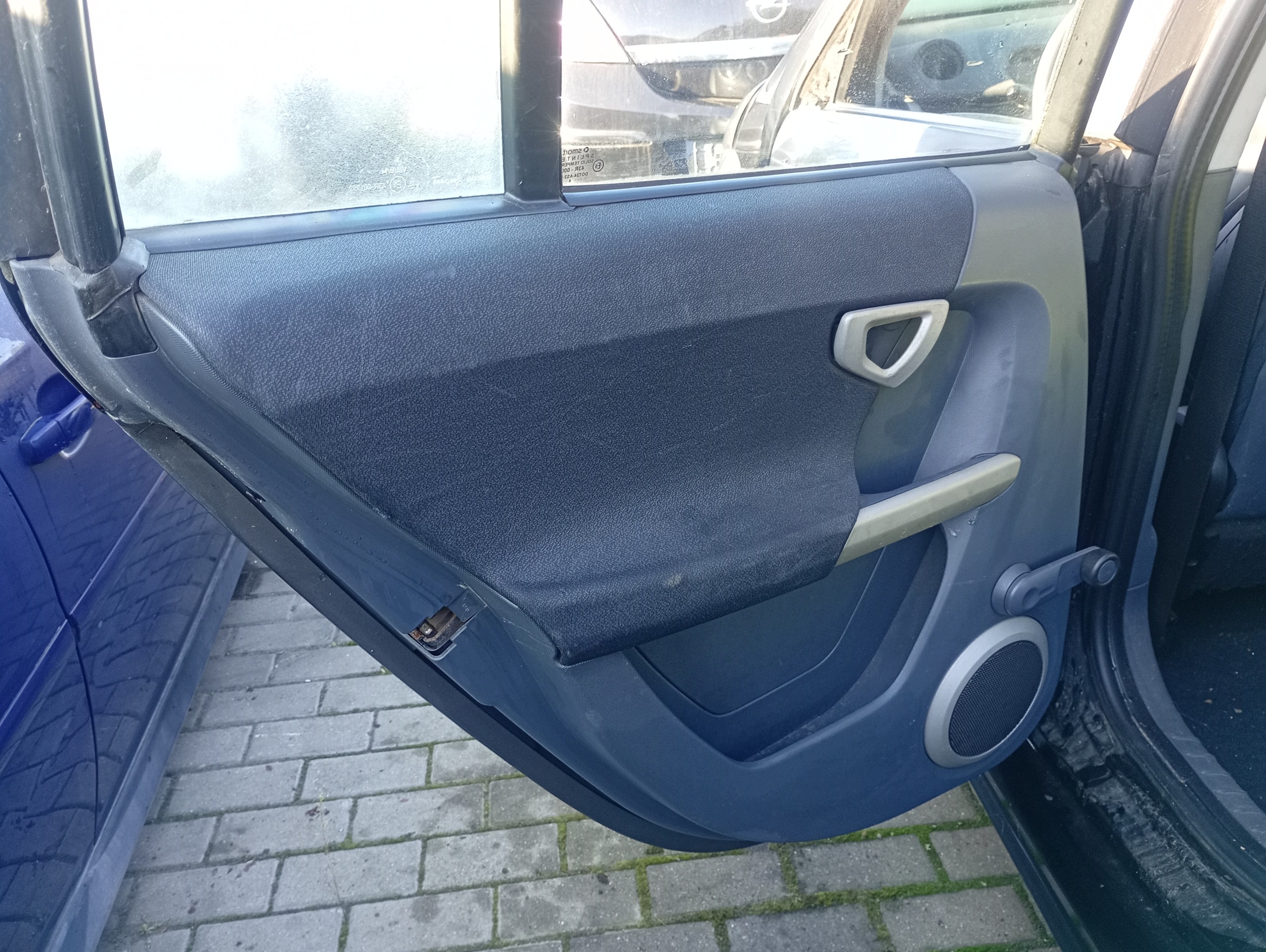 upholstery left side left rear part rear Smart Forfour 454 04-06