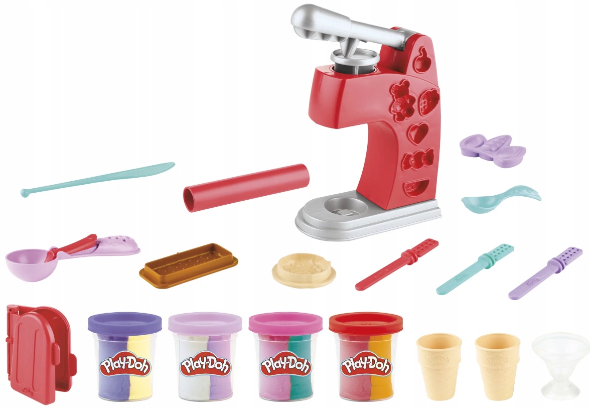 PLAY DOH LODZIARNIA LODY TUBY CIASTOLINA ZESTAW Hasbro FUN FACTORY UNICORN Kod producenta PLAY DOH LODZIARNIA LODY TUBY FUN FACTORY