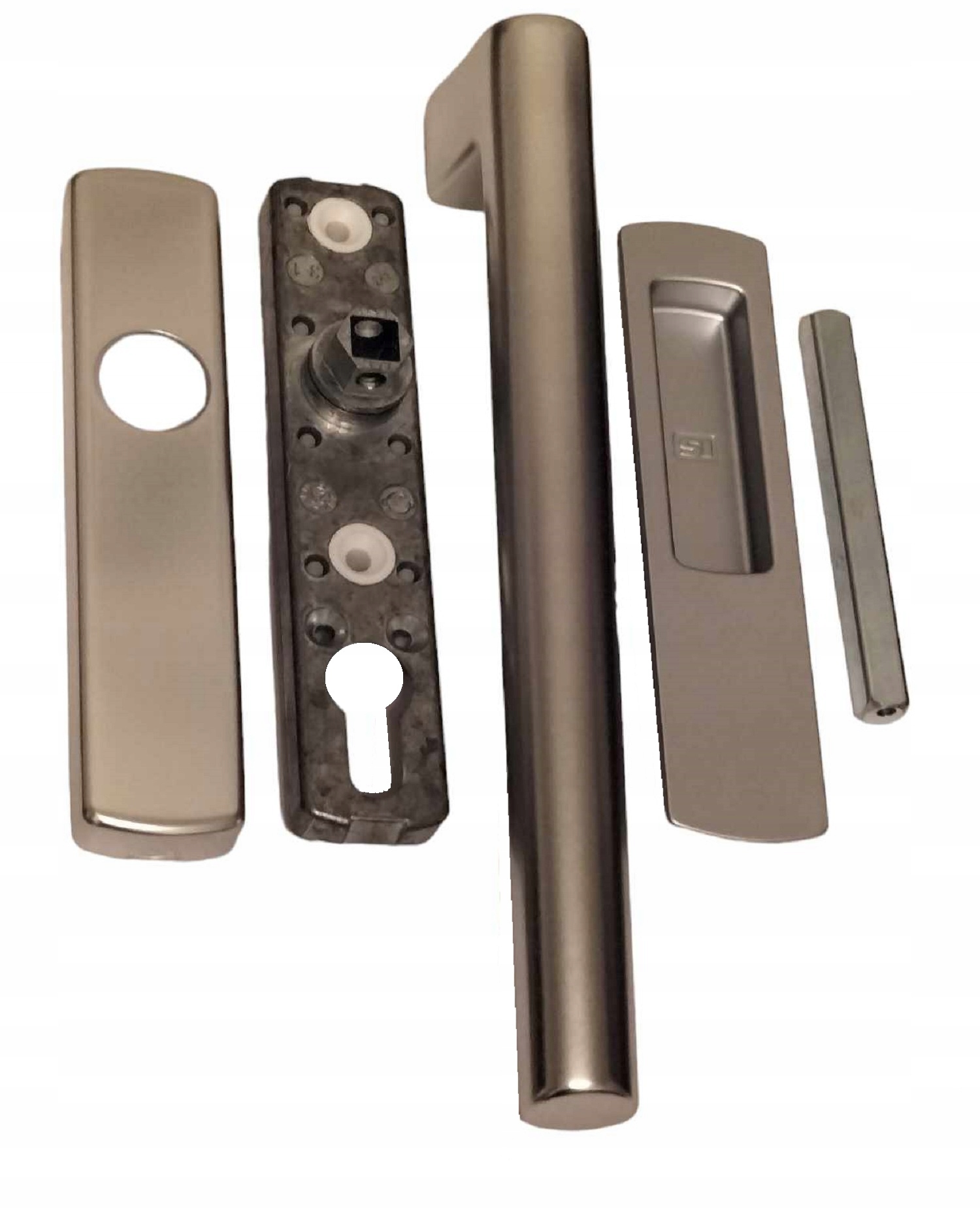 Siegenia Hs Vnútorná kľučka Strieborná EV1 s rukoväťou PMHB0010-52401_