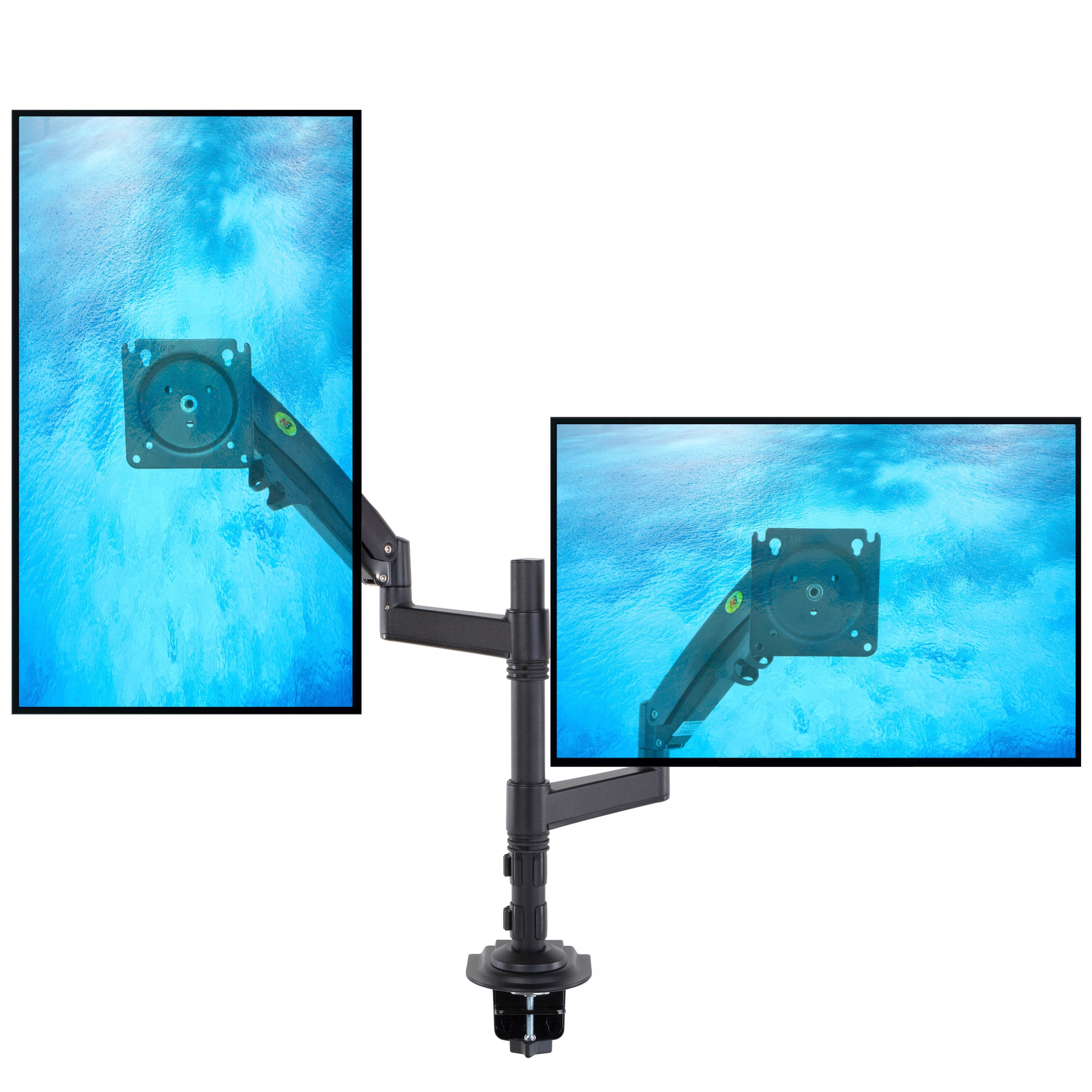 

Obrotowy uchwyt do Dwóch Monitorów Tv LCD 2x 22-32
