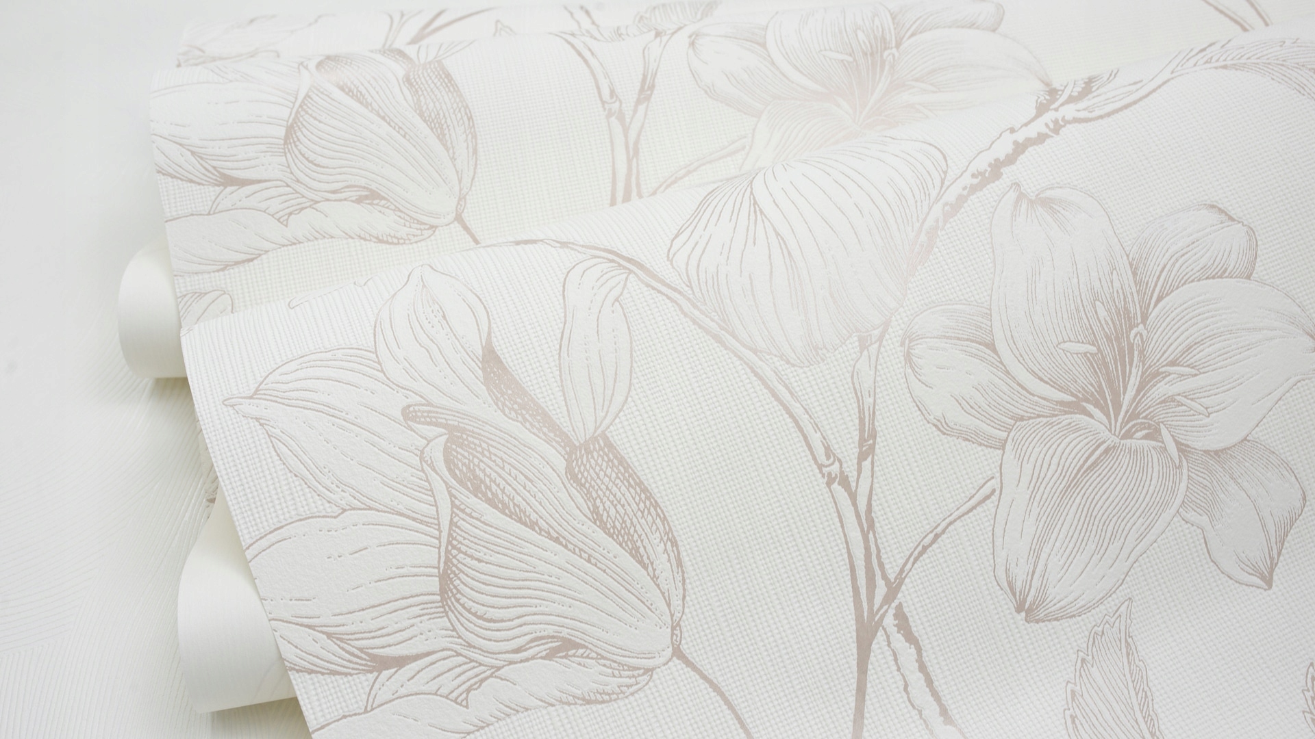 Tapety tapeta KWIATY BEŻOWE zmywalna Kod producenta 454206