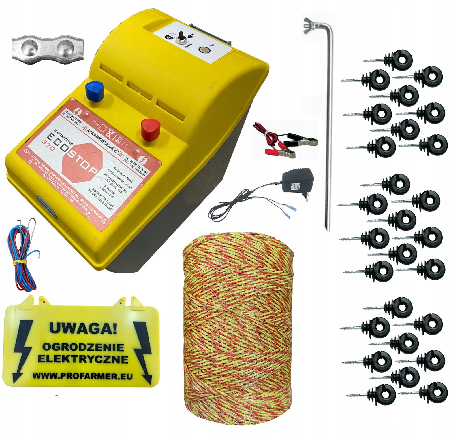 

Zestaw kompletny pastuch elektryczny na psa psy