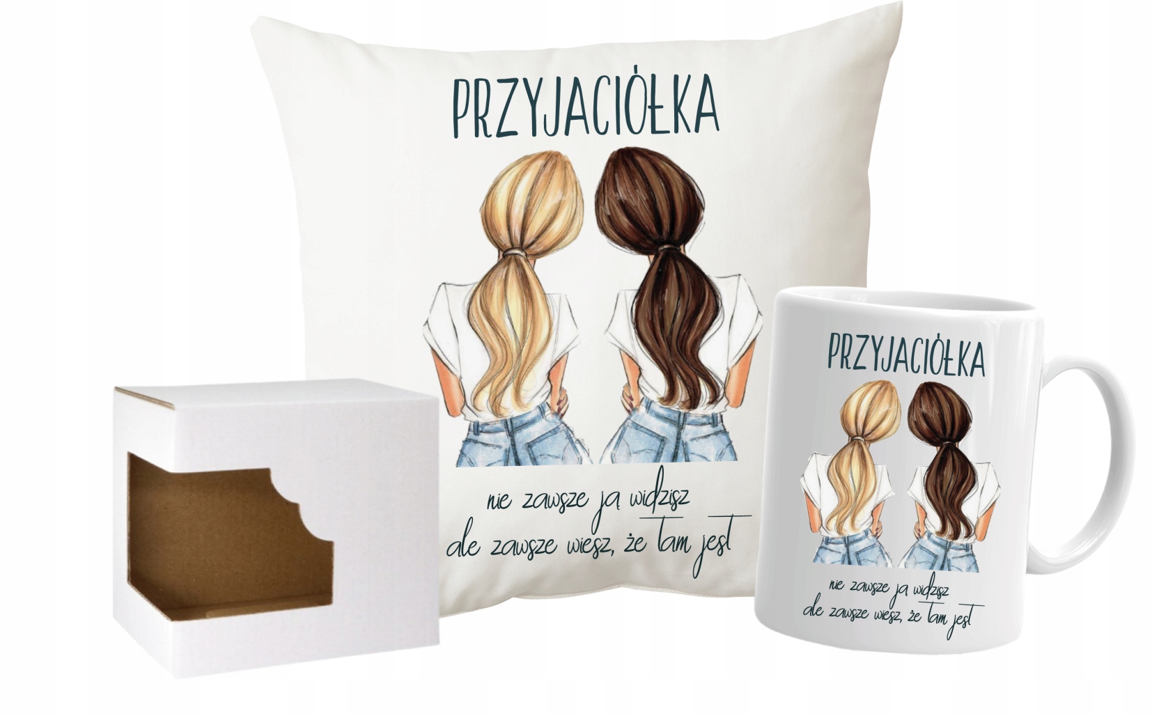 

Zestaw poduszka kubek dla Przyjaciółki