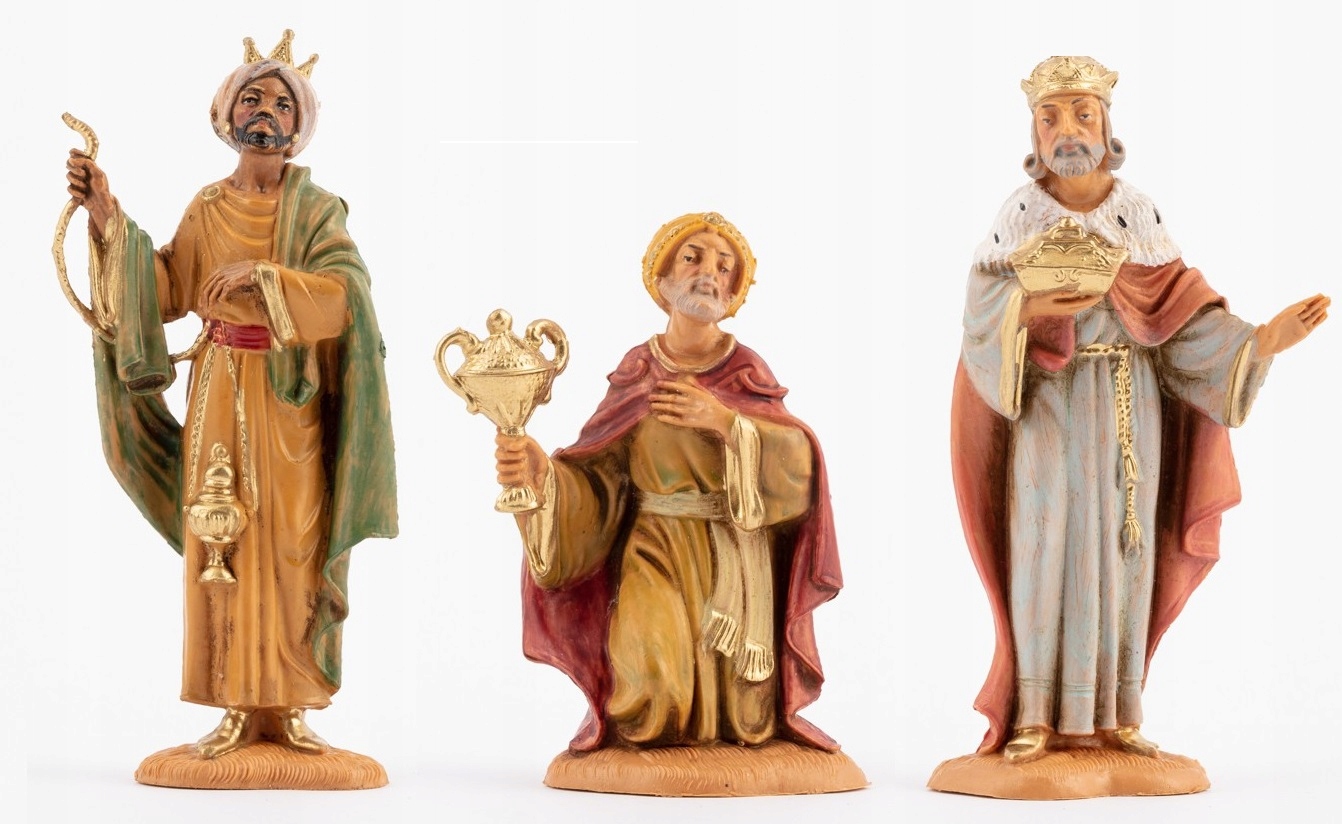 Figurky Do Betlému Tři králové Mudrci Betlém pro figurky o výšce 10 cm