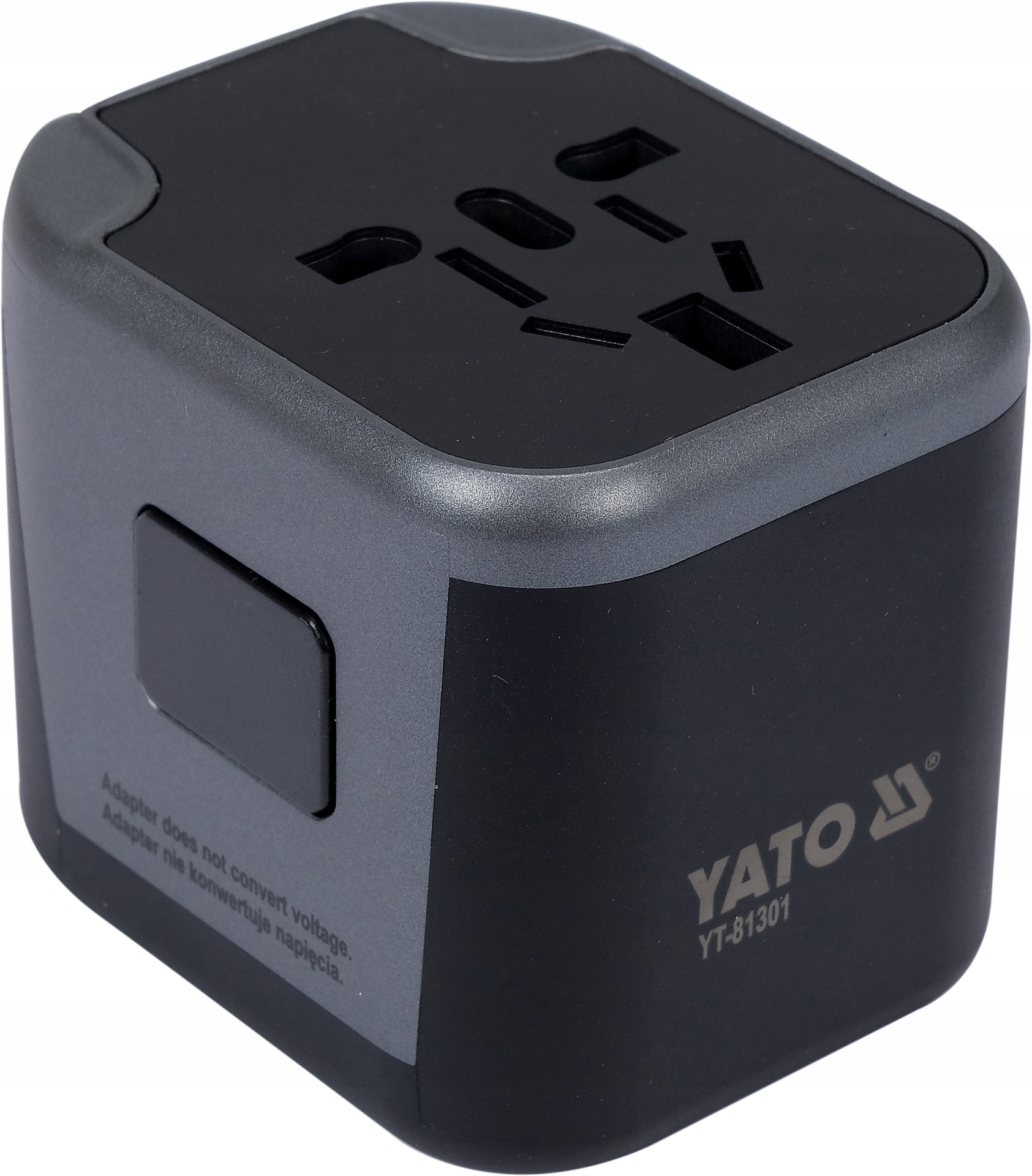 Yato adapter podróżny wtyczka przejściówka z ładowarką 2xUSB USA UK EU