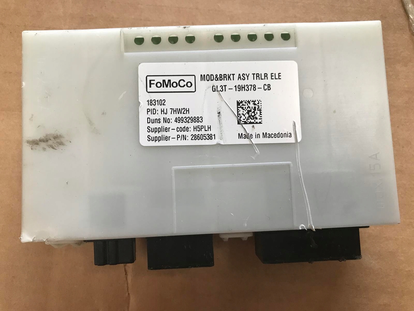 Gl3t-19h378-cb - FORD F150 2016-2020 модуль драйвера гака