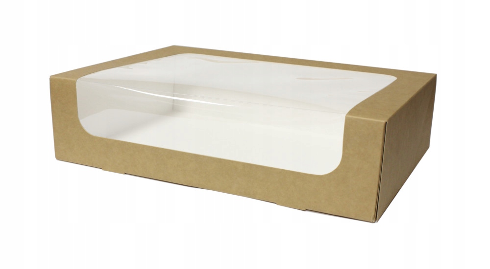

Opakowanie 31x22x8 cm Kraft z oknem pudełko