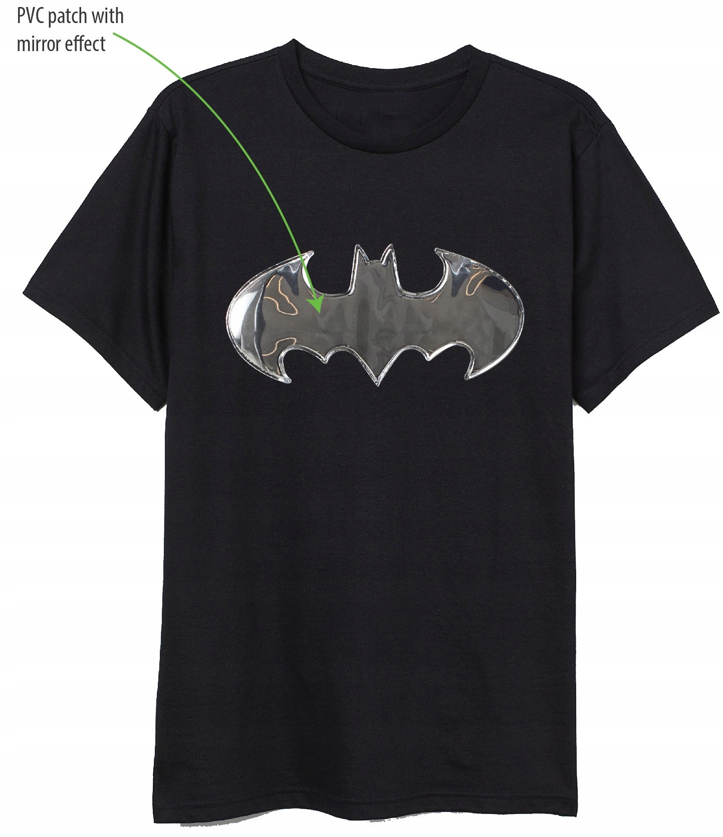 

T-Shirt Bluzka Batman 146 Czarny Lustrzane Logo