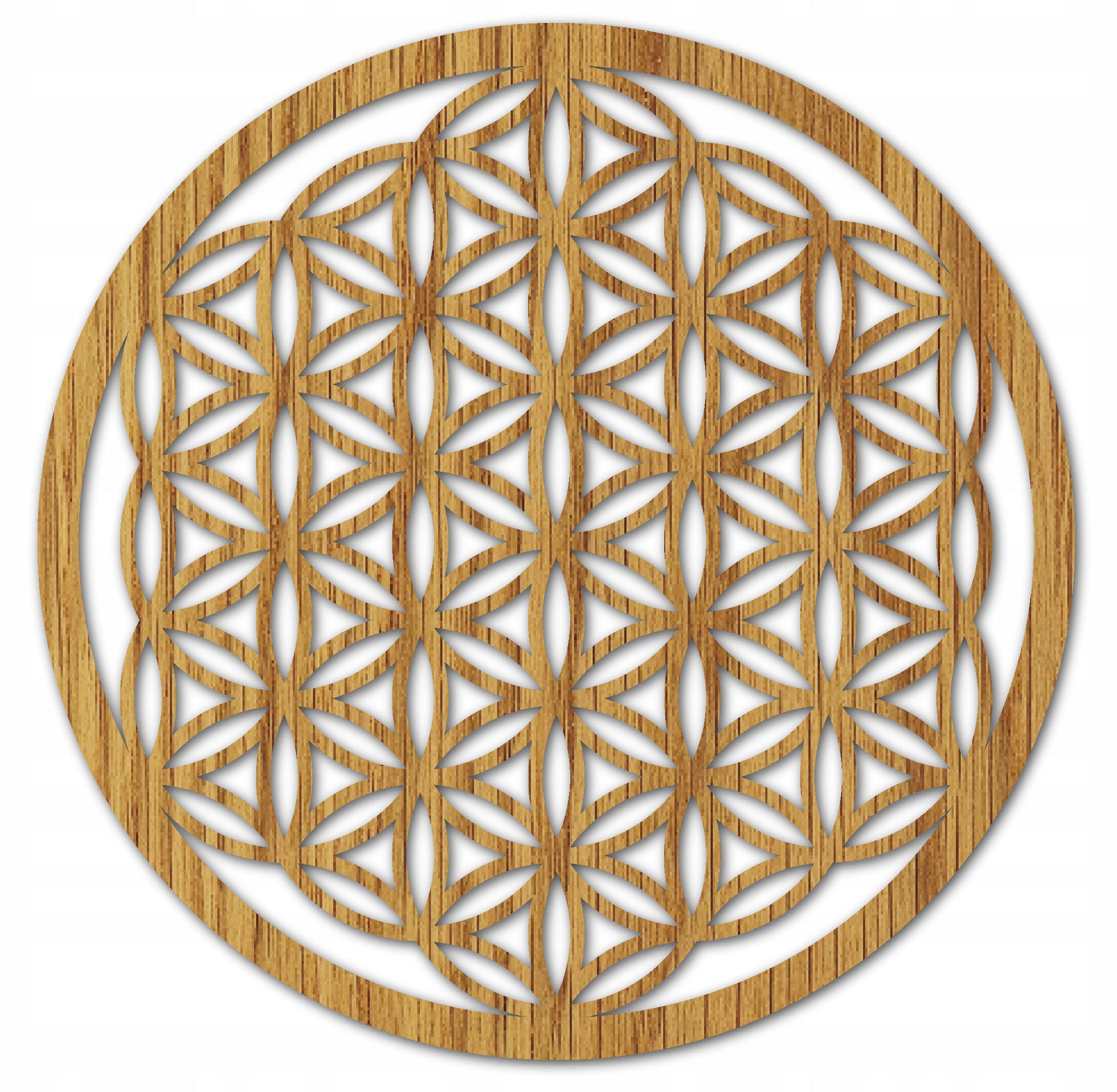 Dekoracja ścienna na ścianę Mandala Kwiat Życia Drewniany Obraz Sentop