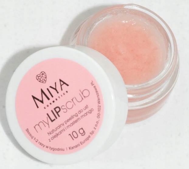 Miya myLipscrub Přírodní peeling na rty s oleji a máslem 10 g 1 ks