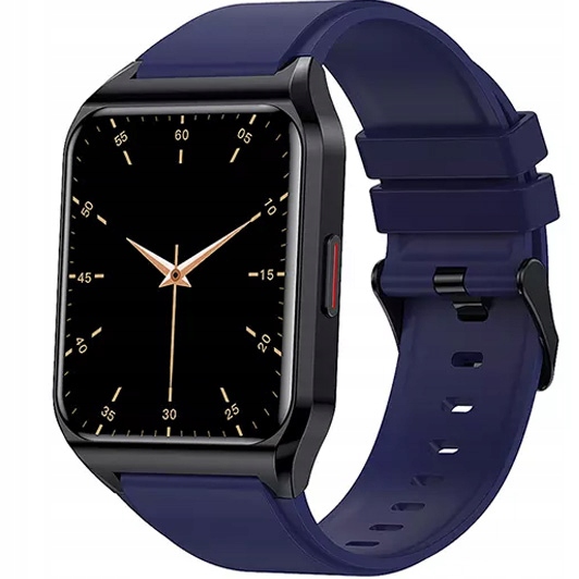 Hodinky Chytré Hodinky Rubicon pro hovory E89, modrý silikon