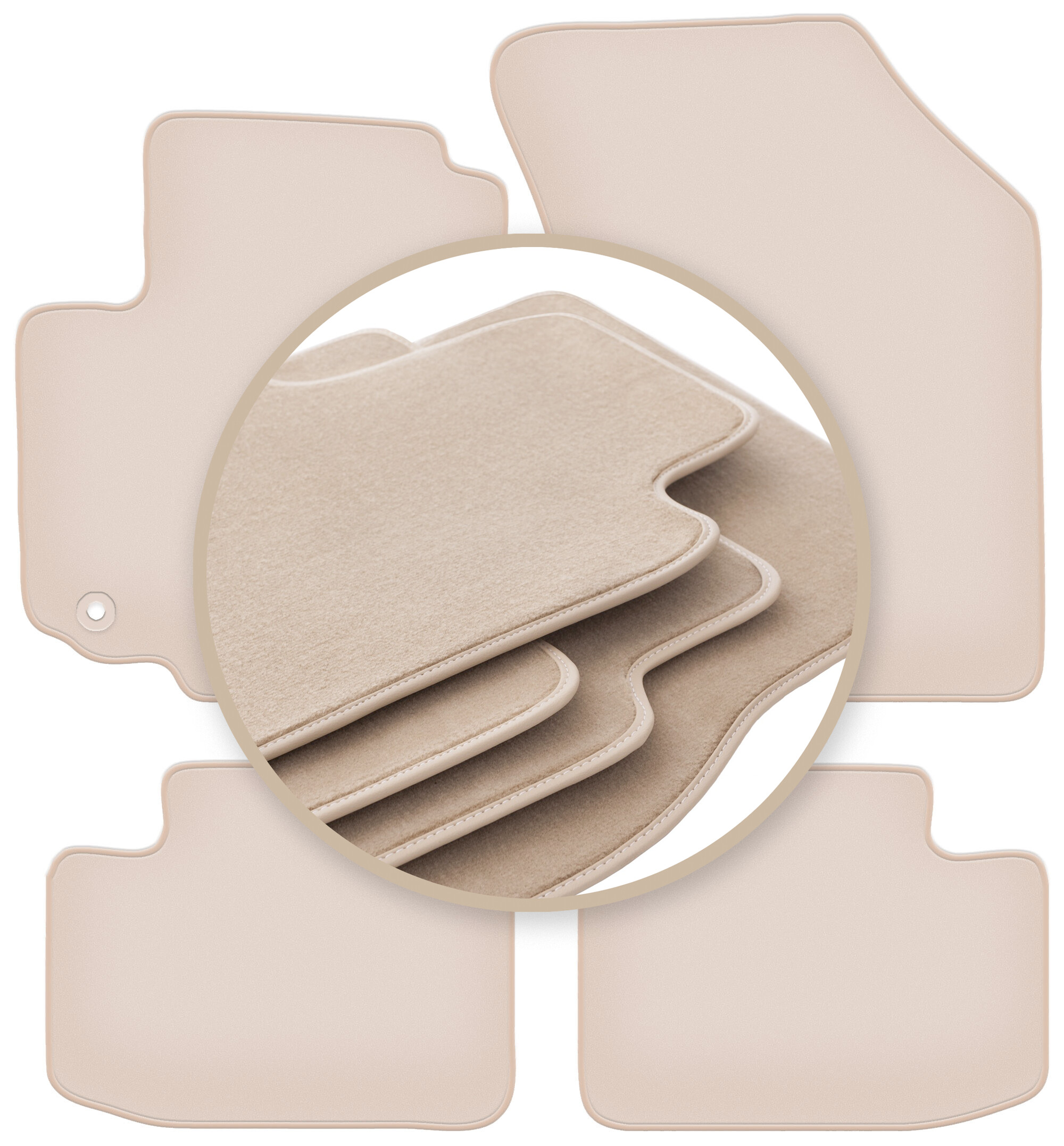 Velúrové koberčeky 10 mm Premium pre: Suzuki SX4 I hatchback 2006-2014