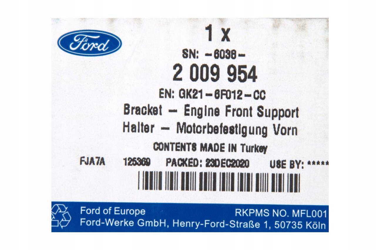 Supporti motore usato Destro TRANSIT 16- 19- CUSTOM 16