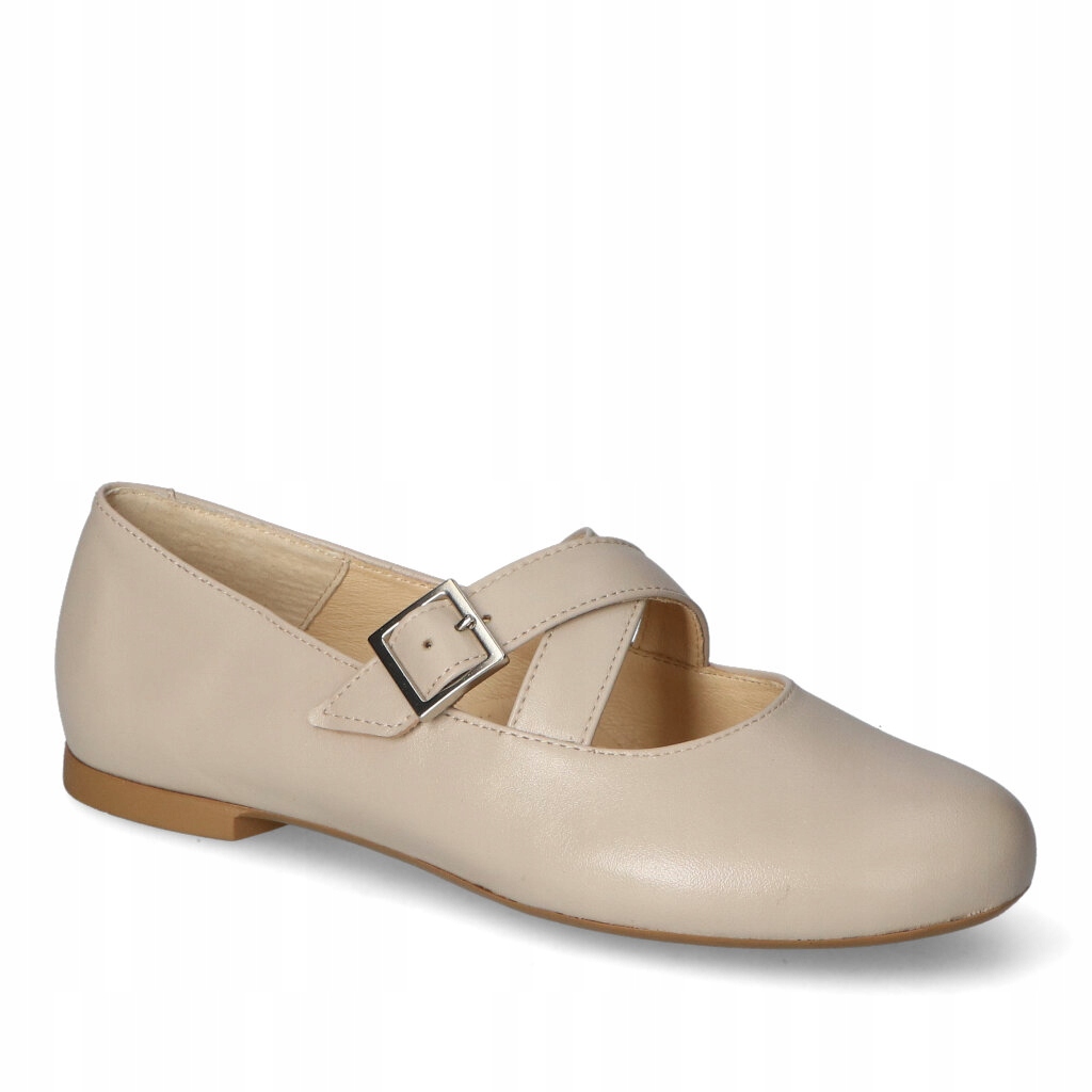 Dámské polobotky Pesco Béžové Lico Kožené 39