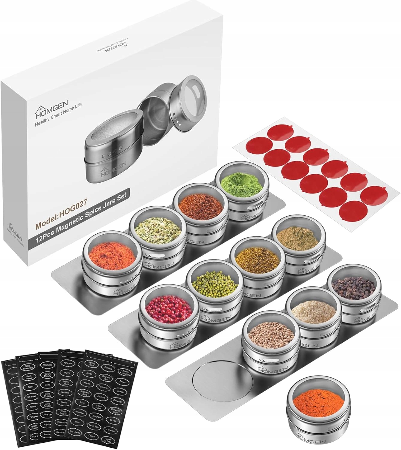 Solnička Sada 12 Kusů Otočné Ústí Ocel Sklo Stříbrná