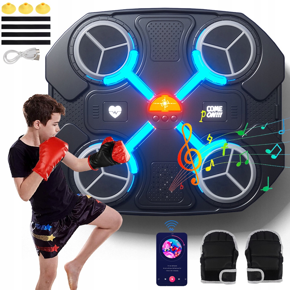 Treningowa Tarcza Bokserska Na Bluetooth- Music Boxing Machine Do Dzieci