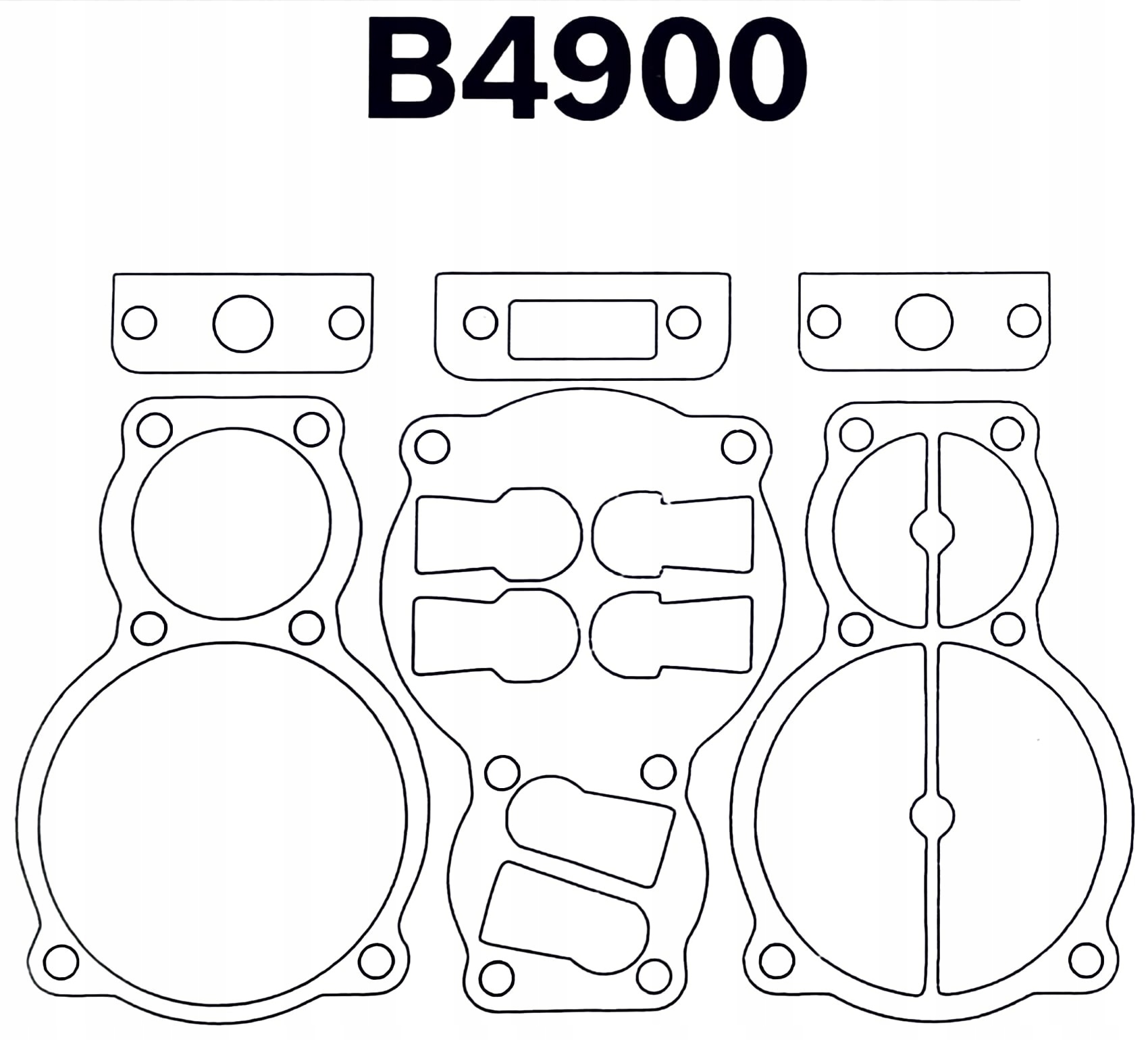 

Zestaw uszczelek kompresora pompy sprężarki B4900