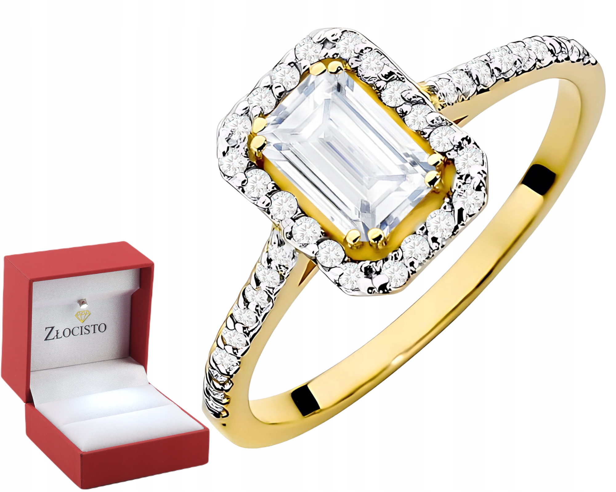 Zlatý Prstýnek S Laboratorními Diamanty Zlato 585 Moderní Dárek