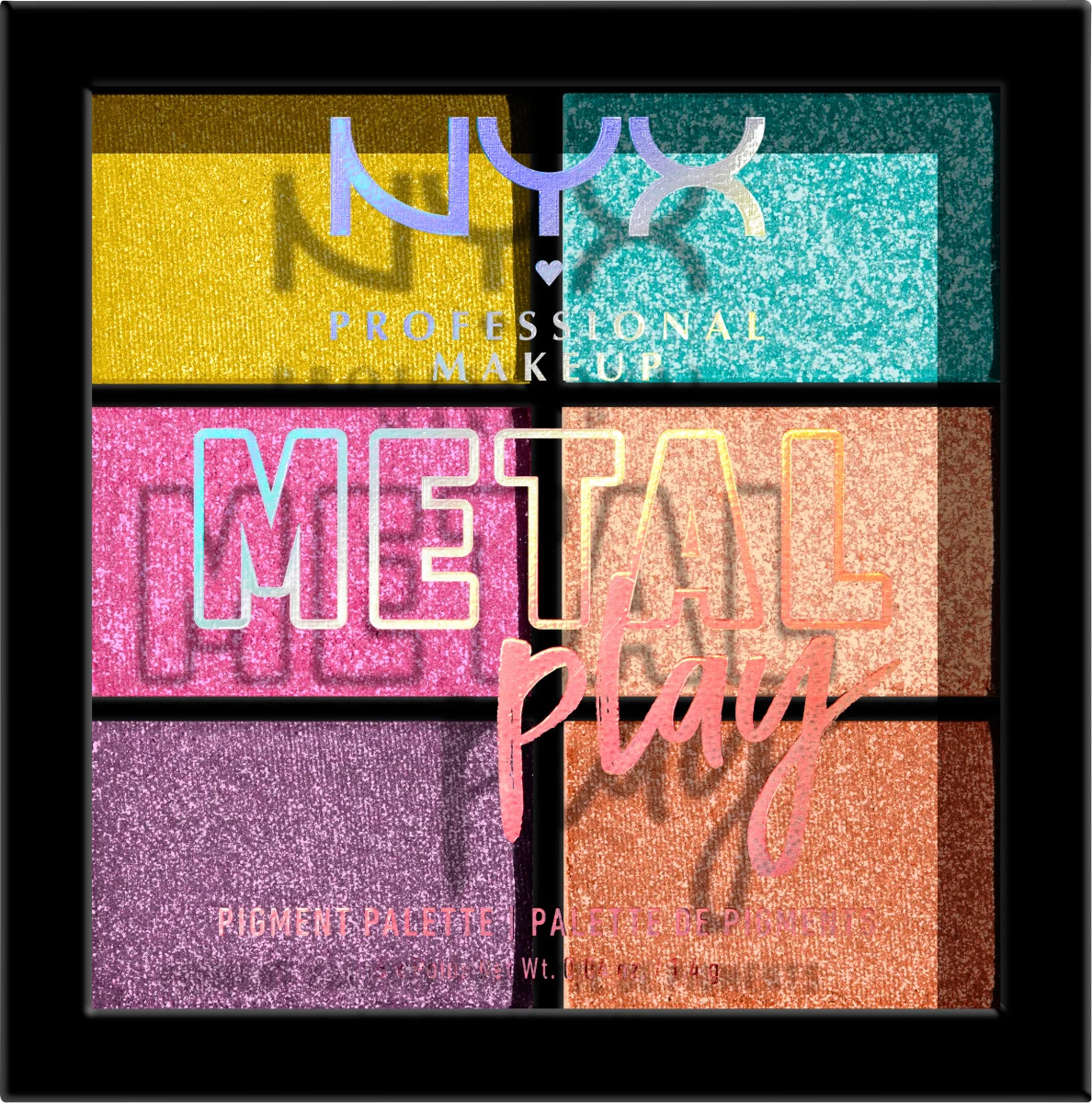 

Nyx Metal Play Paleta 6 metalicznych cieni