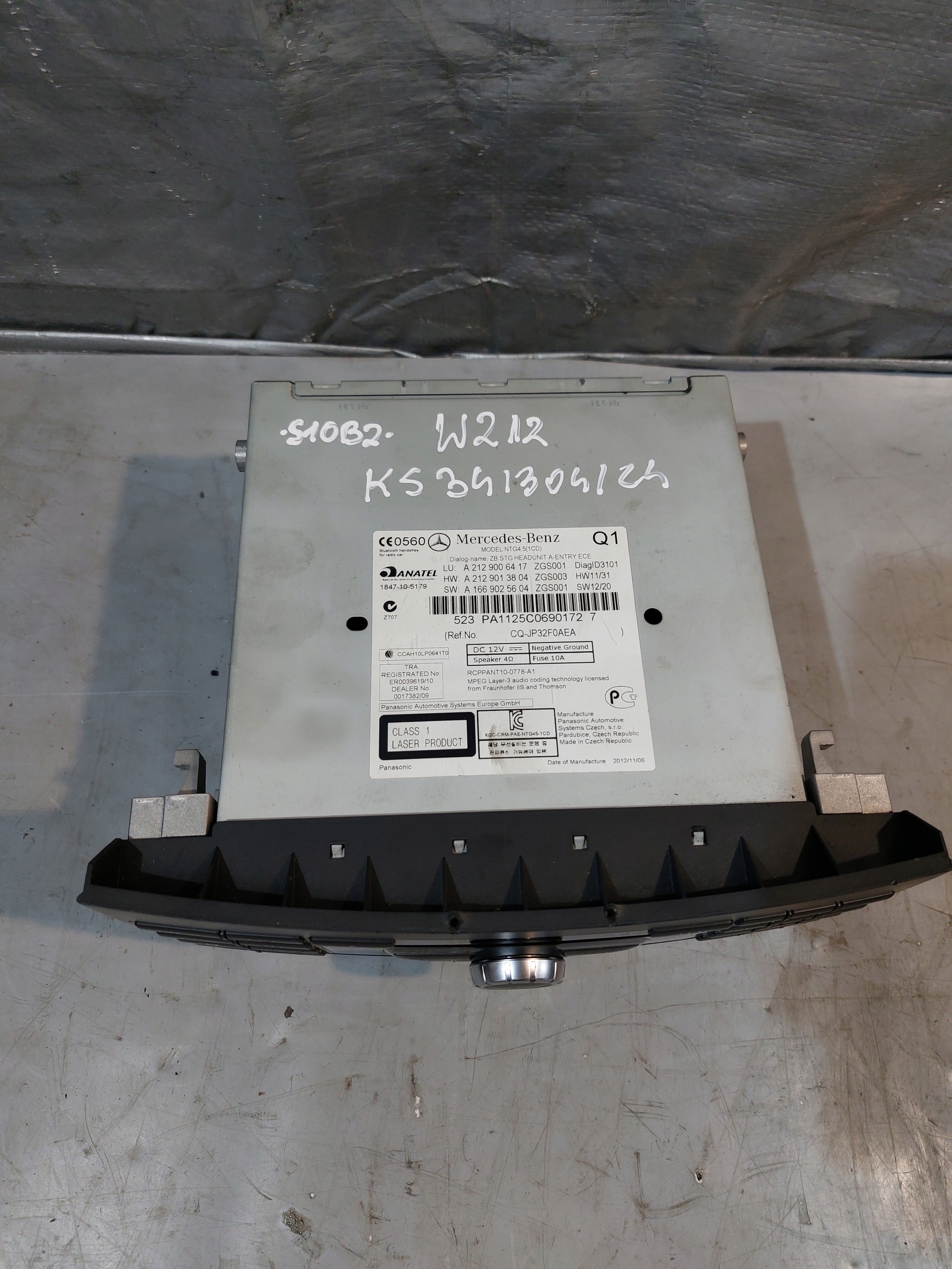 RADIO MERCEDES W212