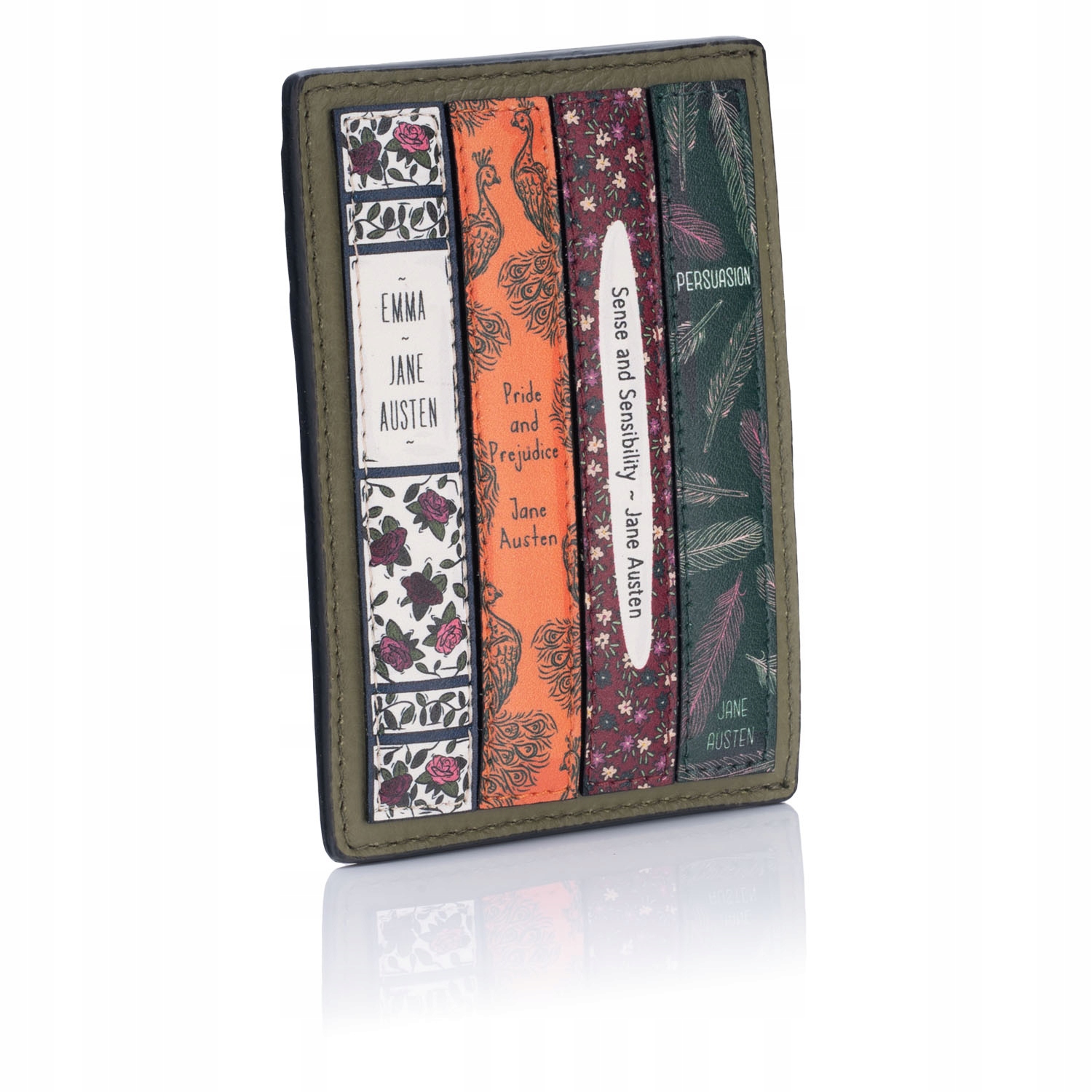 Etui na Karty Skórzane Damskie Jane Austen Wizytownik Etui Yoshi Modne