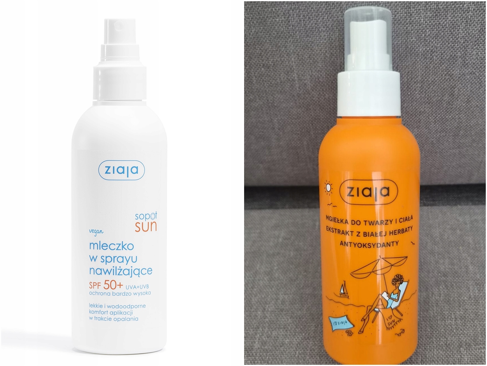 Ziaja sopot sun mléko ve spreji hydratační spf50 170 ml mlha Bonus