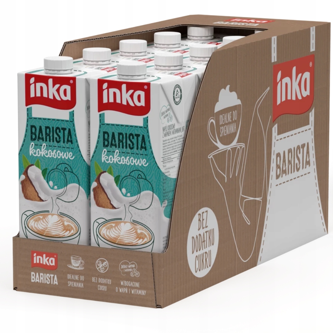 Levně Inka Barista Kokosový nápoj s vápníkem a vitamíny 1 l x 10 kusů