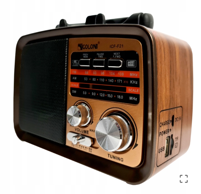Radio sieciowe AM, FM, SW Golon Radio retro Model XJ4634