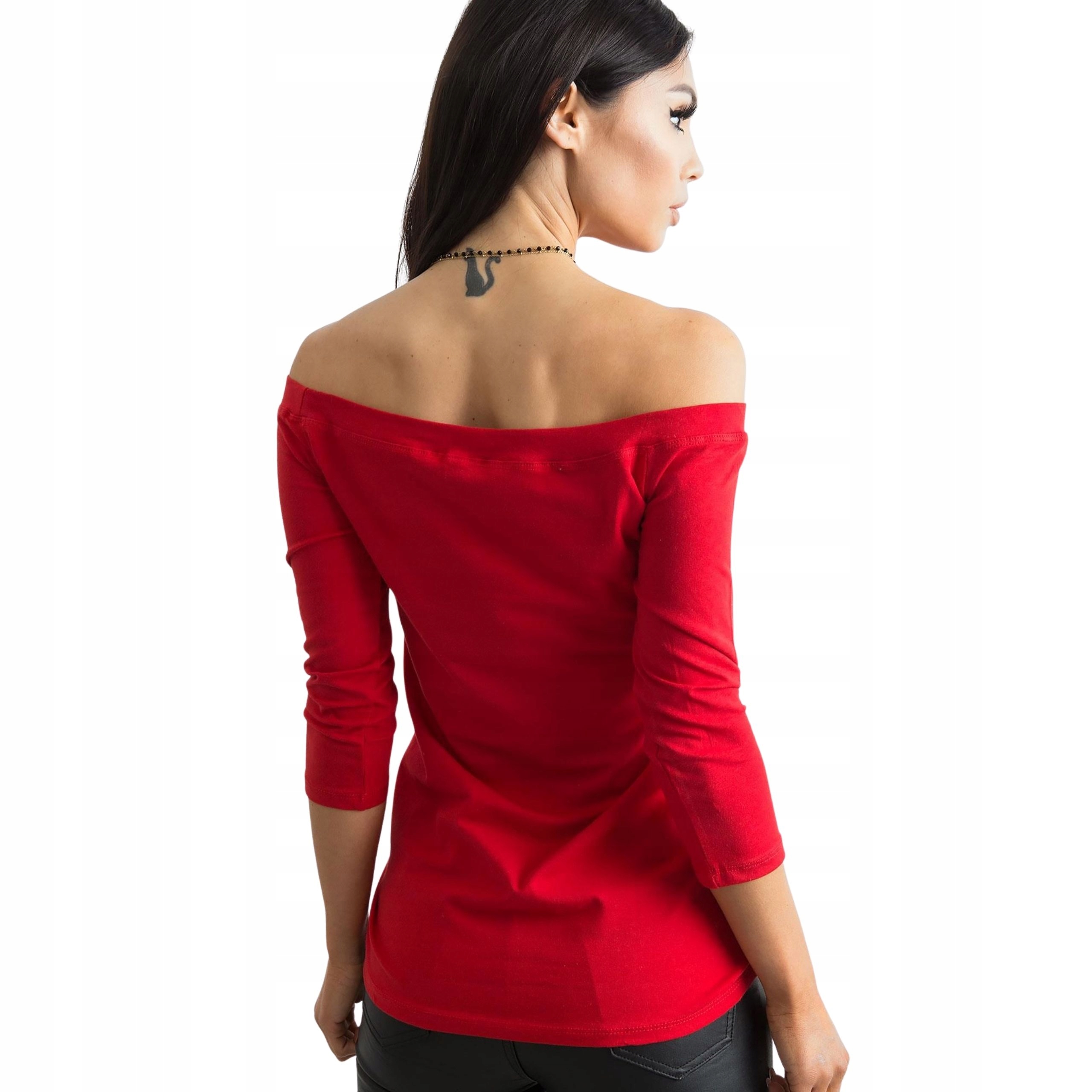 DAMSKA BAWEŁNIANA BLUZKA Z ODKRYTYMI RAMIONAMI L Marka inna