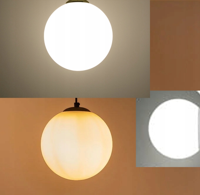 LAMPA STAŁA ŻYRANDOL SUFITOWY PLAFON LOFT SZKLANY KLOSZ KULA NA 1 LED E27 Marka LED-ONE