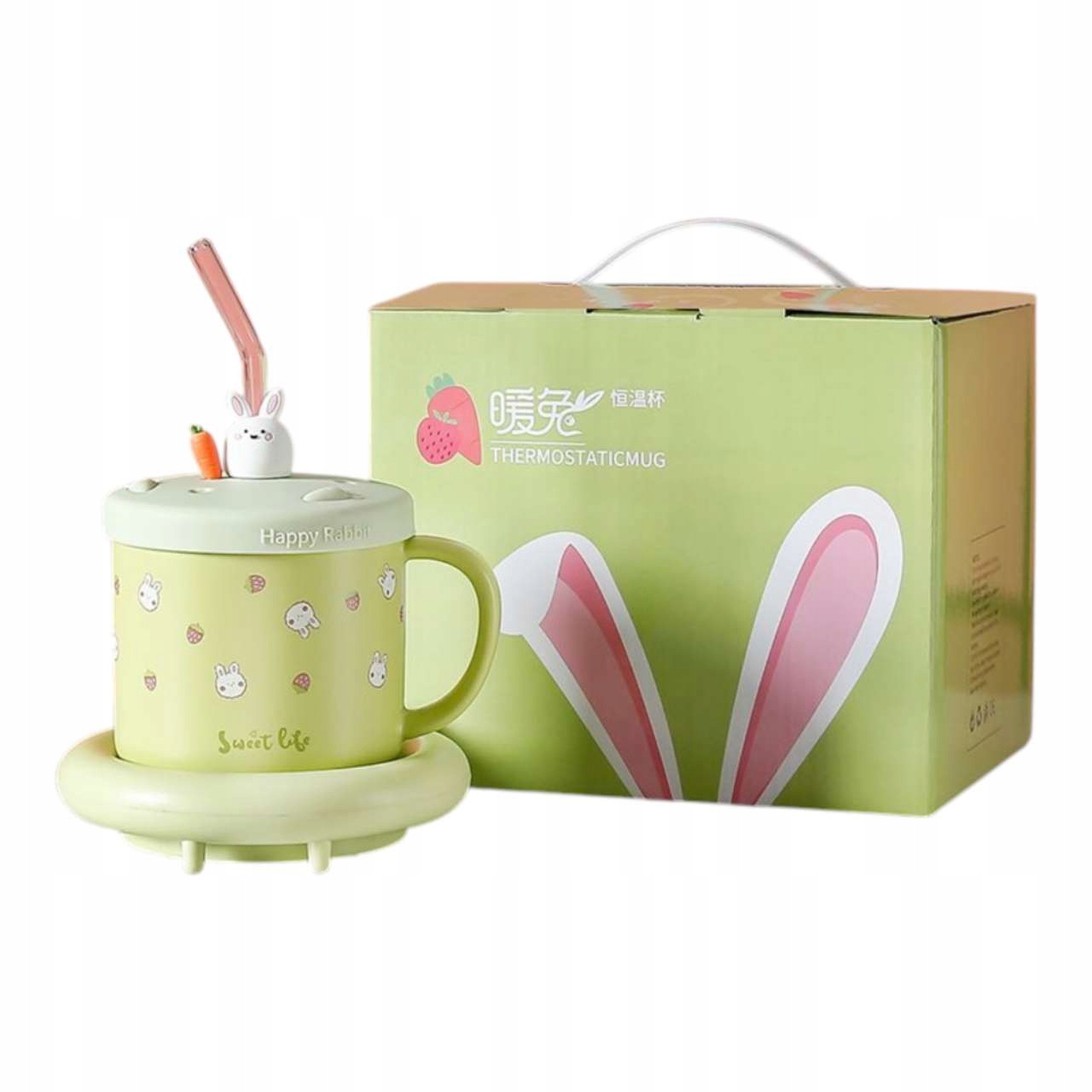 Set Hrnek S Ohřívačem Lžíce Usb kabel Dárek Vánoční Hrnek