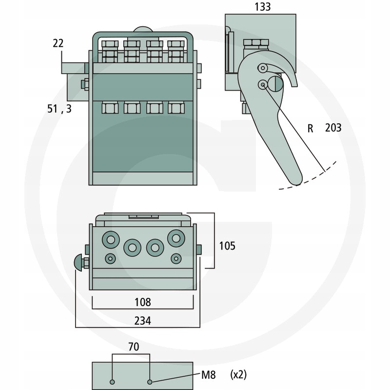 Szybkozlacze Faster 2PS06 4 2 wtyczka Part number 2PS06 4 2 22MC 2PS0642 22MC