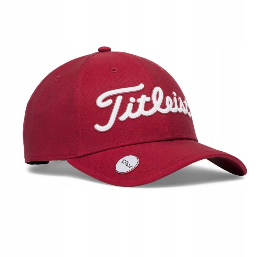 Titleist Performance Ball Marker czapka golfowa Crimson bordo