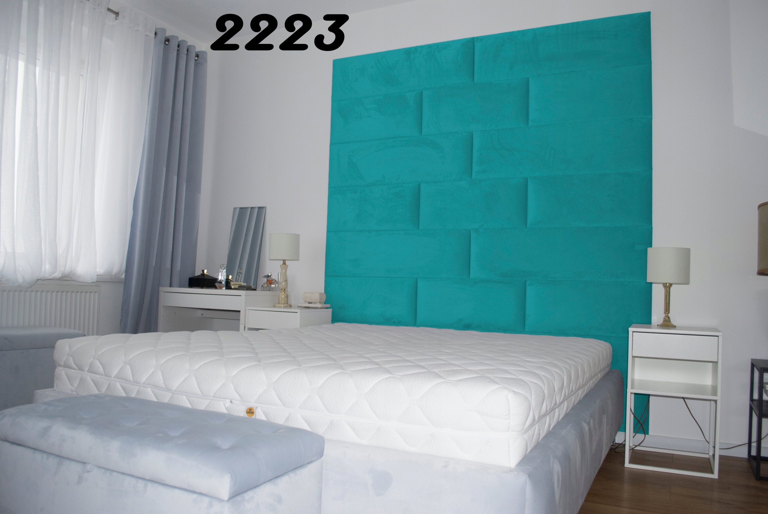 PANELE TAPICEROWANE WEZGŁOWIE ścienne 80x40 Wysokość mebla 40 cm