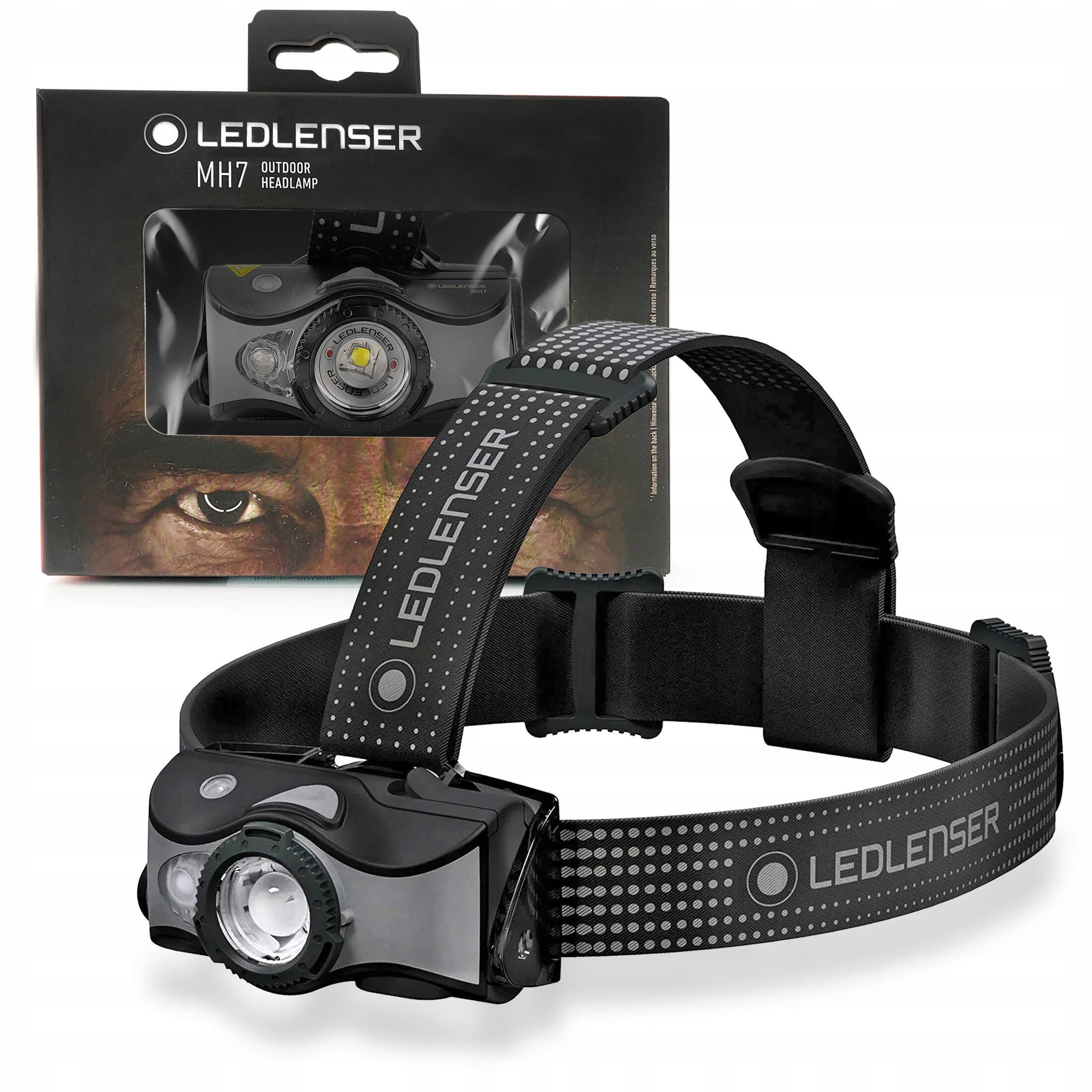 Myśliwska latarka czołowa Ledlenser MH7 ładowanie Usb 600lm 200m IP54