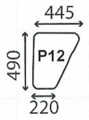 čelní sklo traktoru Ford 10 30 Sl Ultra spodní dveře