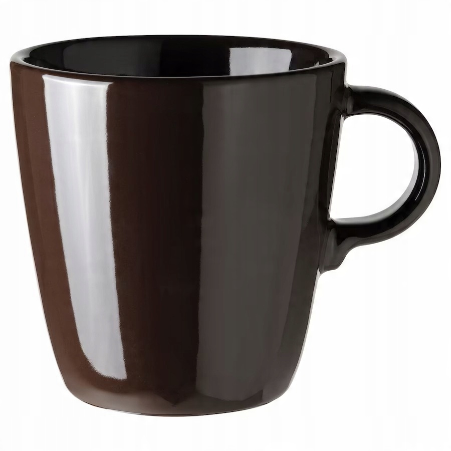 

Ikea Fargklar Kubek, z połyskiem brązowy 370 ml