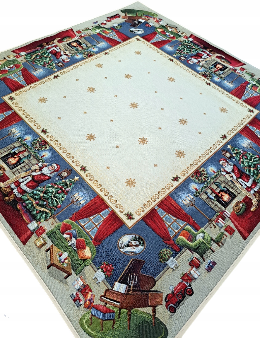 Ubrus se Santa Clausem 100x100 cm 1196