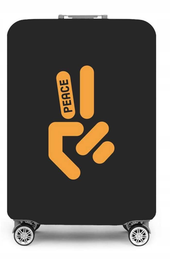 ochronny POKROWIEC NA WALIZKĘ rozmiar L PEACE