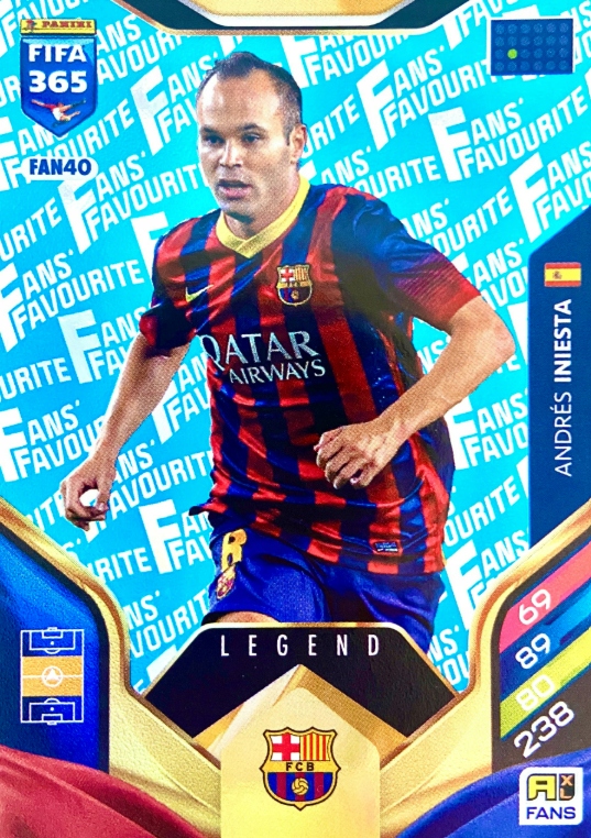 Fifa 365 2026 Fans Favourite FAN40 Iniesta blue parallel niebieski
