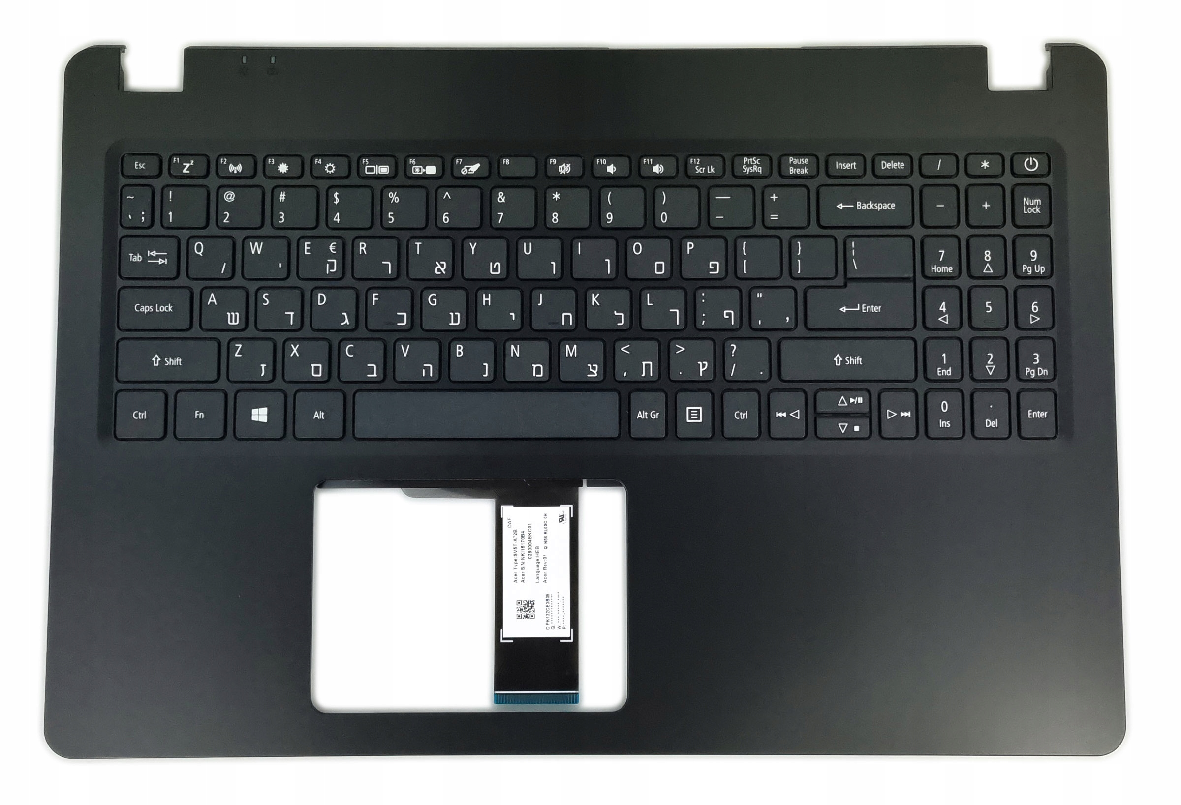 Nová Klávesnice Acer Extensa 215-51 EX215-51 215-51K, Hebrejská