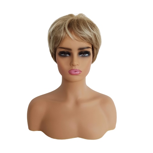 Paruka světlá blond balejáž krátká bob čepička Bonus