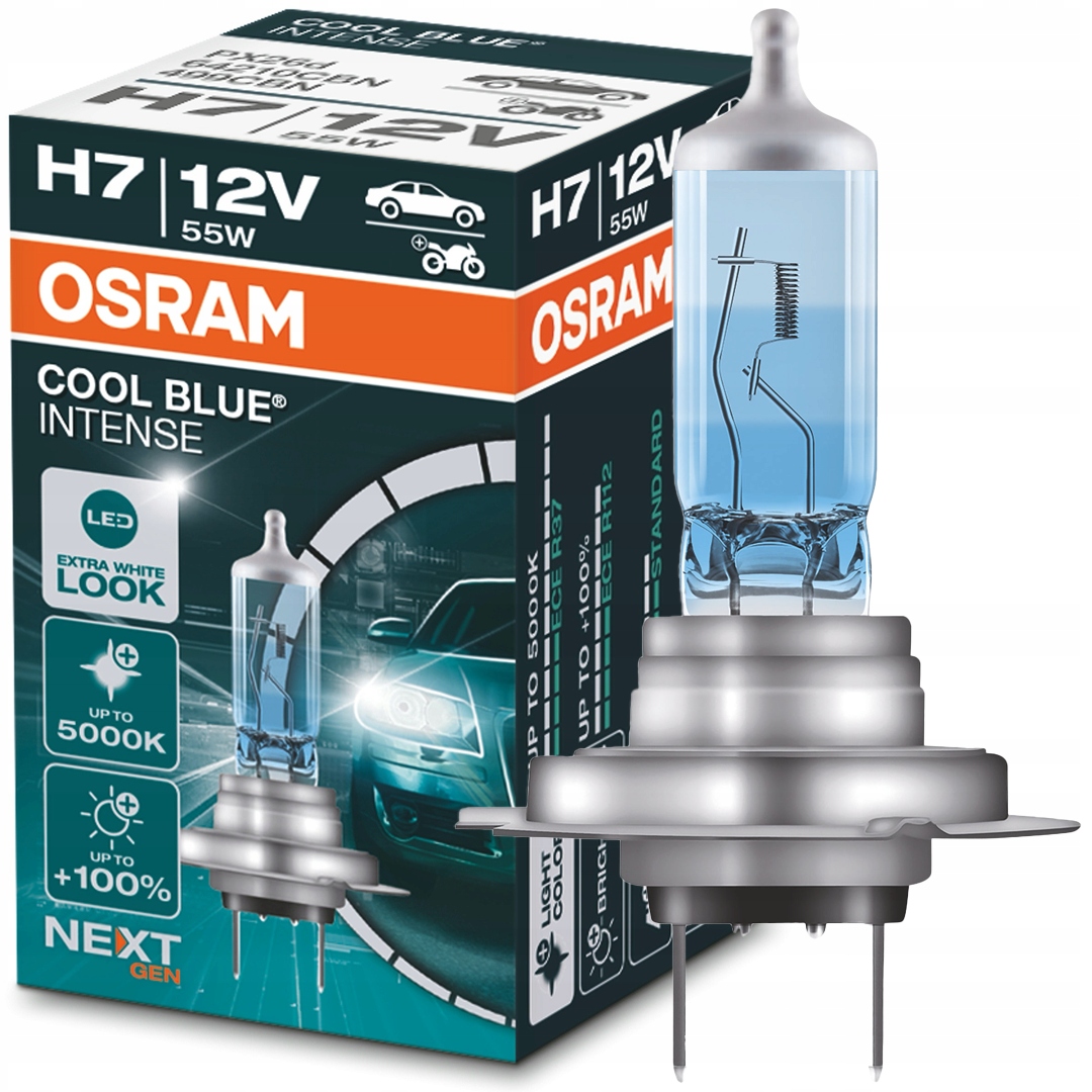 Żarówka H7 Osram Cool Blue Intense Next Generation Xenon Look 5000K