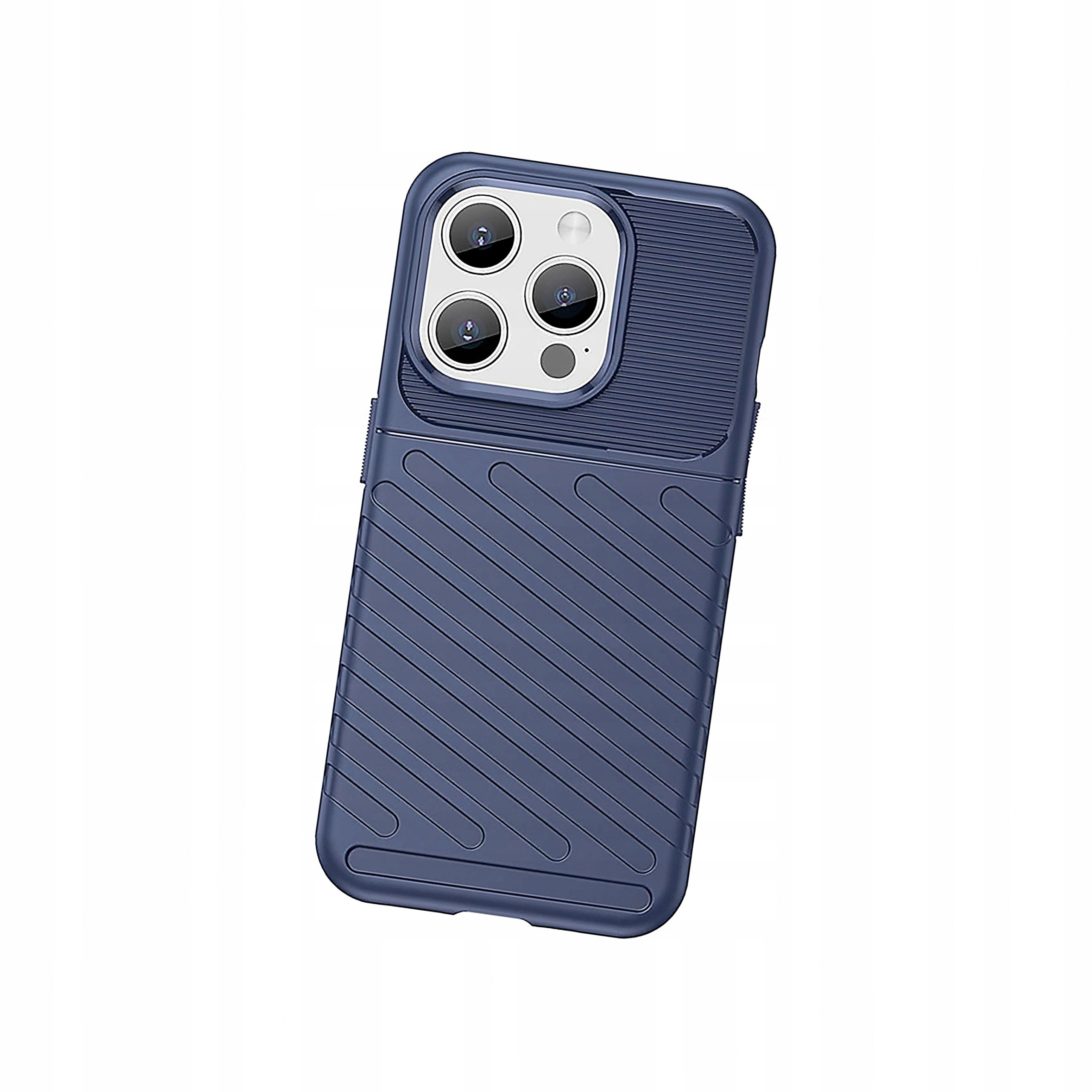 Plecki Pancerne etui iPhone 15 Pro Thunder Case niebieskie