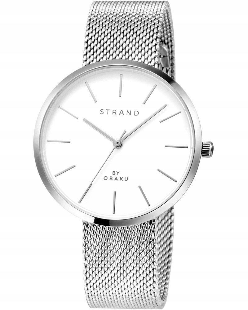 Nové Originální dámské hodinky Strand by Obaku S700LXCIMC stříbrné